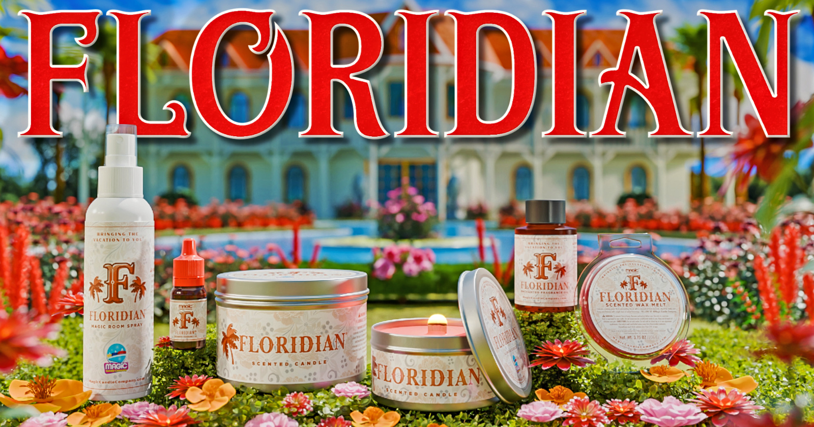 Grand Floridian scented candles, room spray, and fragrance oil